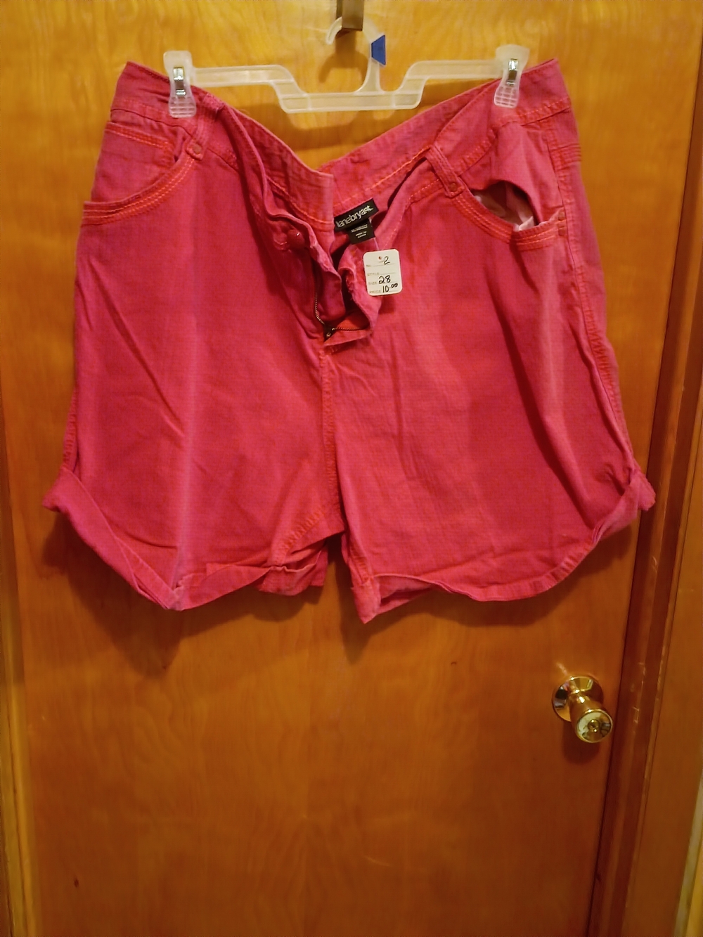 Lane Bryant Hot Pink Casual Bermuda Shorts